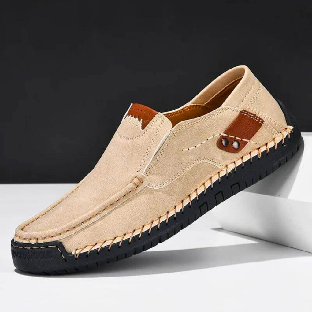 Men's Hand-Stitched Slip-On Shoes
