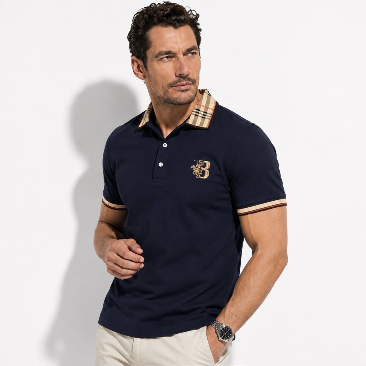 Brooks - Men's Embroidered Crest Piqué Polo