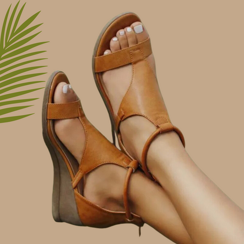 Delphine - Women's Orthopedic Leather Sandals
