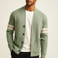 Giancarlo - Men's Varsity Stripe Knit Cardigan