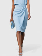 Juliet - Women's V-Neck Bodycon Midi Dress