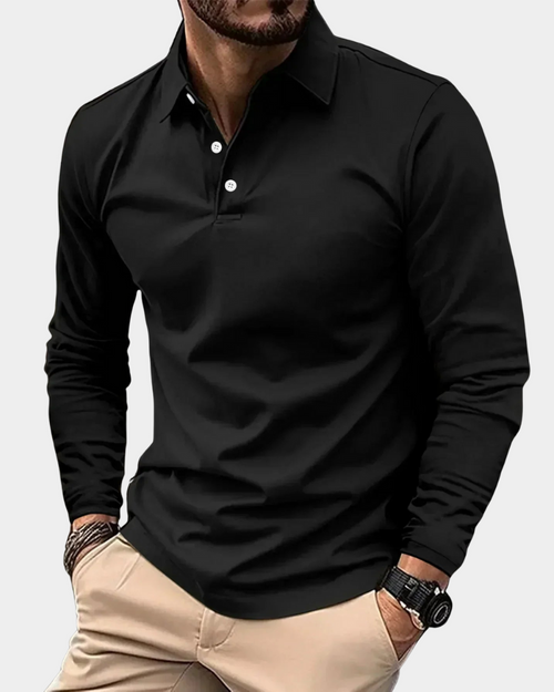 Adrian - Men's Long-Sleeve Polo Shirt