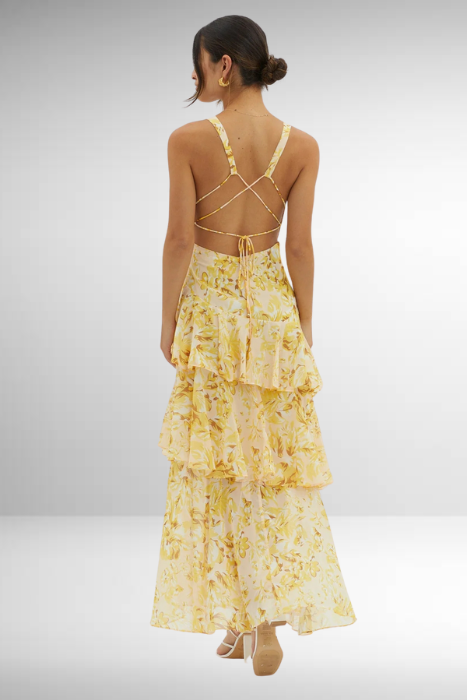 Maeve - Women's V-Neck Maxi Summer Dress