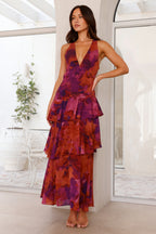 Maeve - Women's V-Neck Maxi Summer Dress