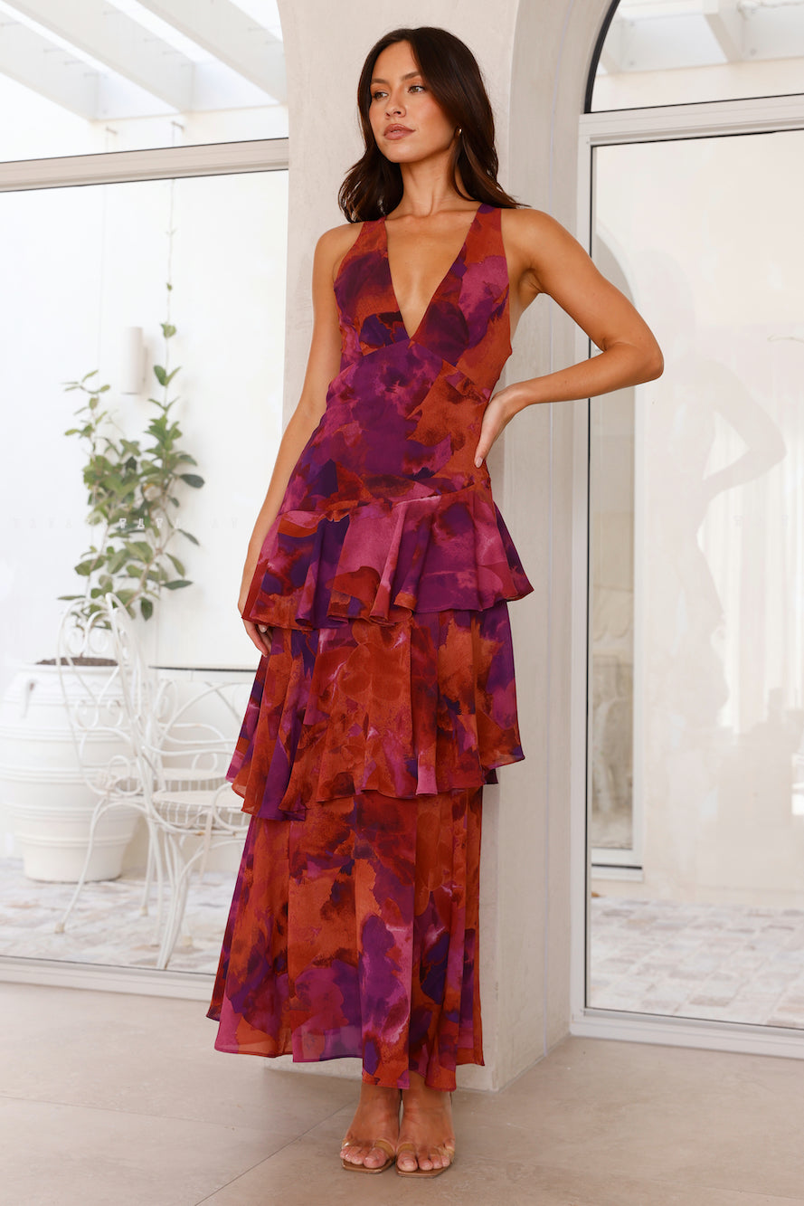 Maeve - Women's V-Neck Maxi Summer Dress