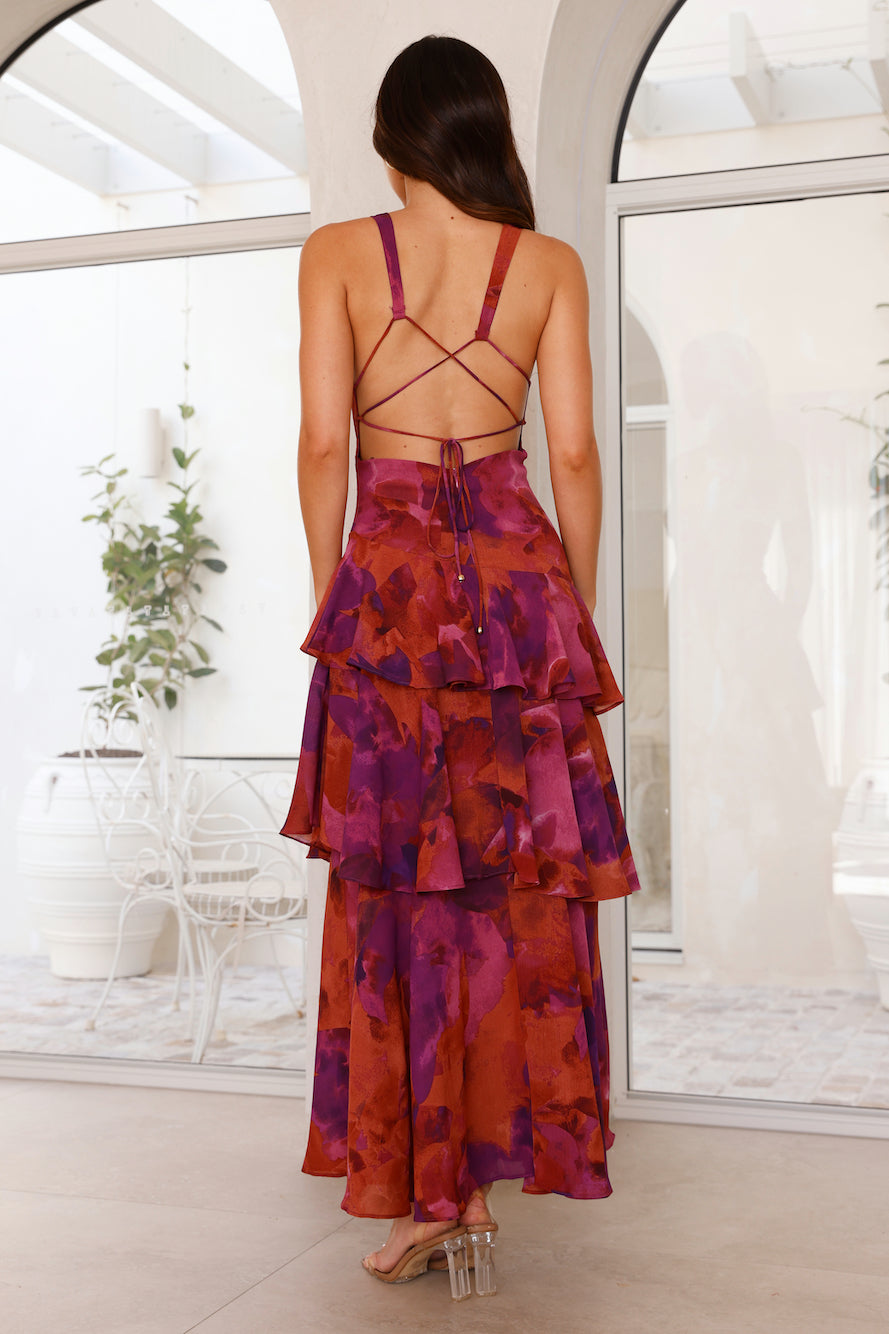 Maeve - Women's V-Neck Maxi Summer Dress