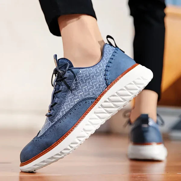 Oxford Ridge - Men's Brogue Leather Sneakers