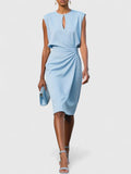 Juliet - Women's V-Neck Bodycon Midi Dress