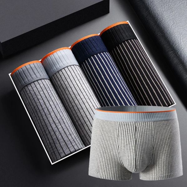Men's Comfort-Fit Ribbed Boxer Briefs (Multipack)