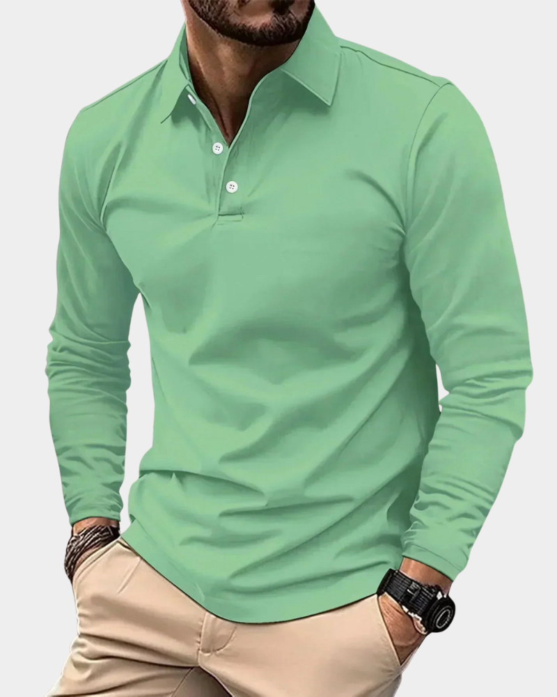 Adrian - Men's Long-Sleeve Polo Shirt