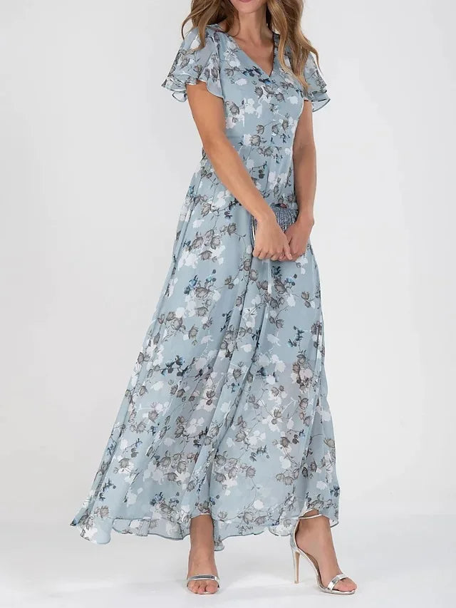 Beatrix - Women's Floral Summer Maxi Dress