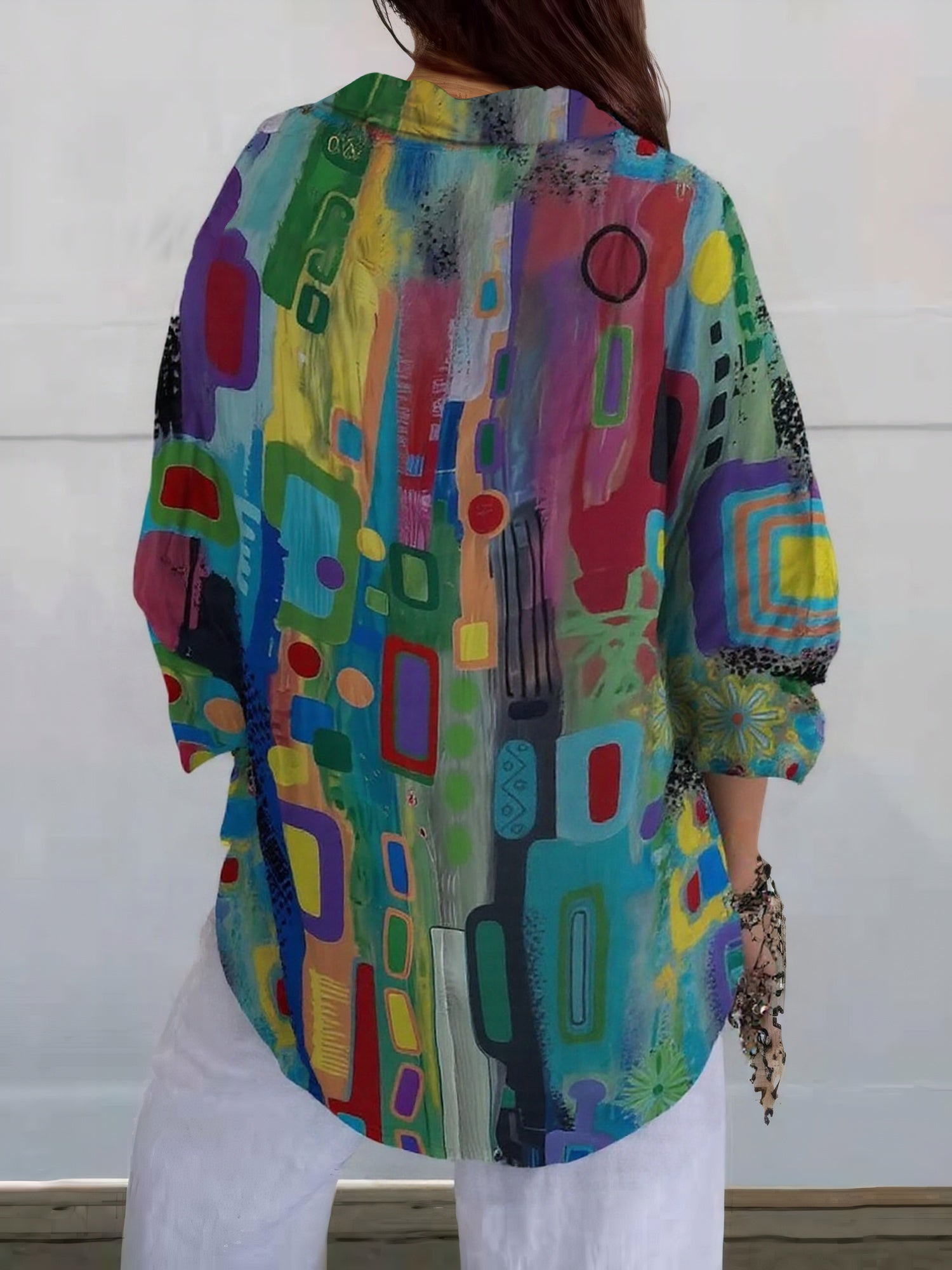 Elin - Women's Printed Cotton Shirt
