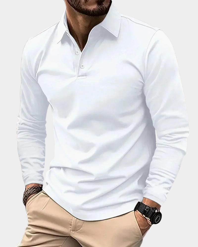 Adrian - Men's Long-Sleeve Polo Shirt