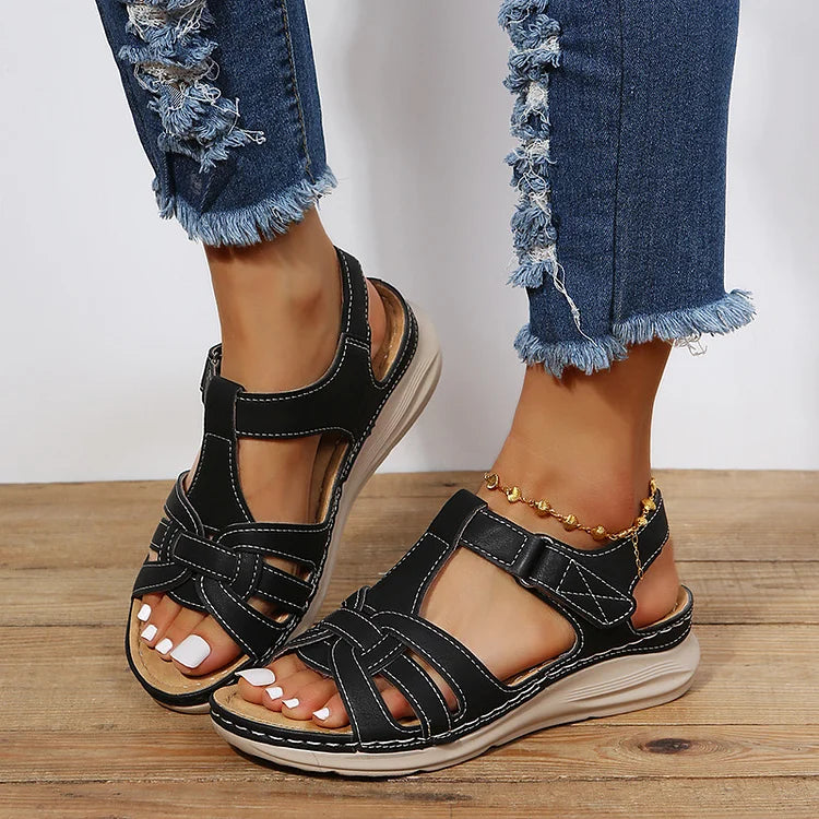 Hana - Women's Orthopedic Vintage Leather Sandals