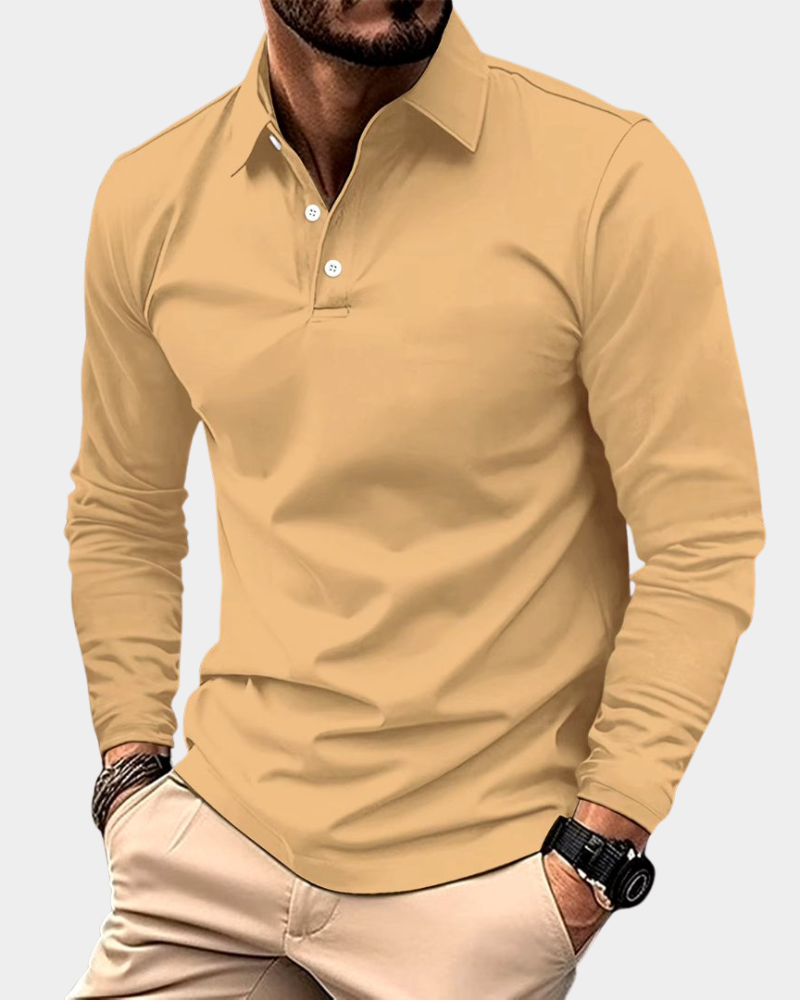 Adrian - Men's Long-Sleeve Polo Shirt