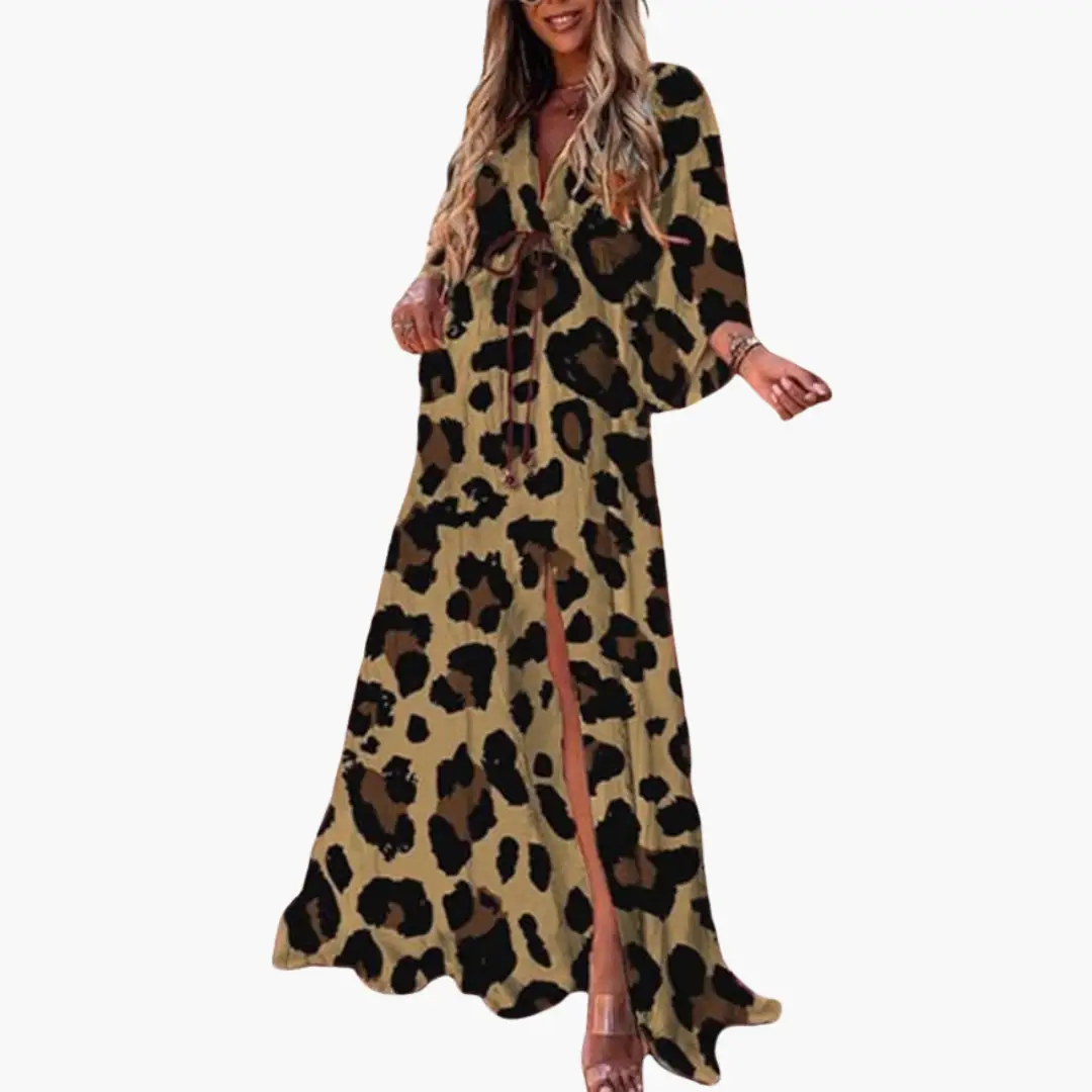 Women's Floral V-Neck Summer Maxi Dress