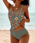 Bianca - Women's Printed Tankini Swimsuit Set