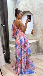 Liana - Women's Off-Shoulder Flowy Summer Dress