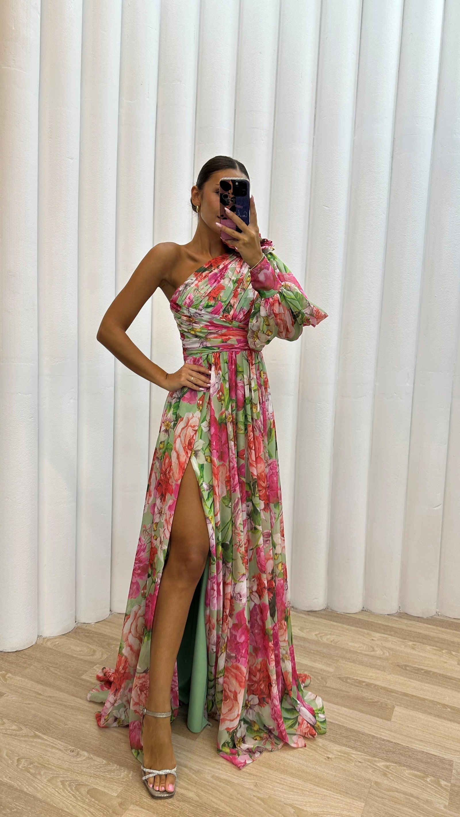 Liana - Women's Off-Shoulder Flowy Summer Dress