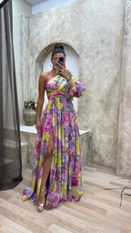 Liana - Women's Off-Shoulder Flowy Summer Dress