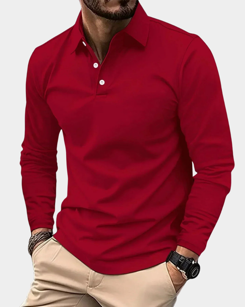 Adrian - Men's Long-Sleeve Polo Shirt