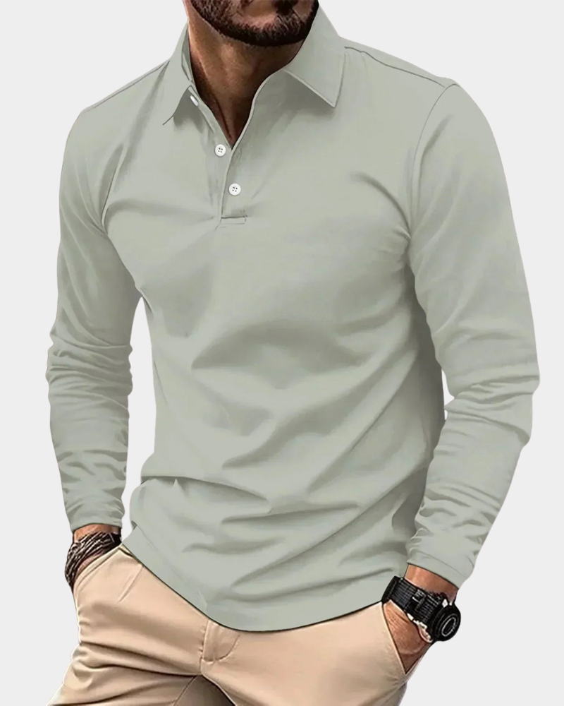 Adrian - Men's Long-Sleeve Polo Shirt