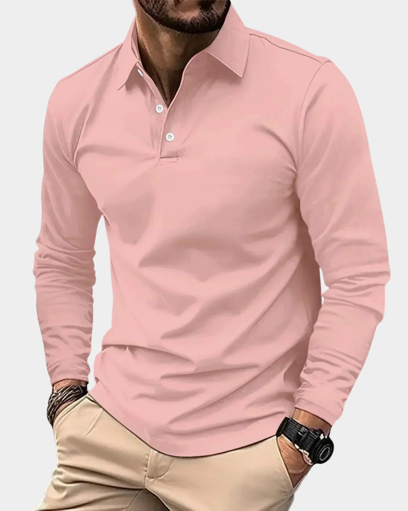 Adrian - Men's Long-Sleeve Polo Shirt