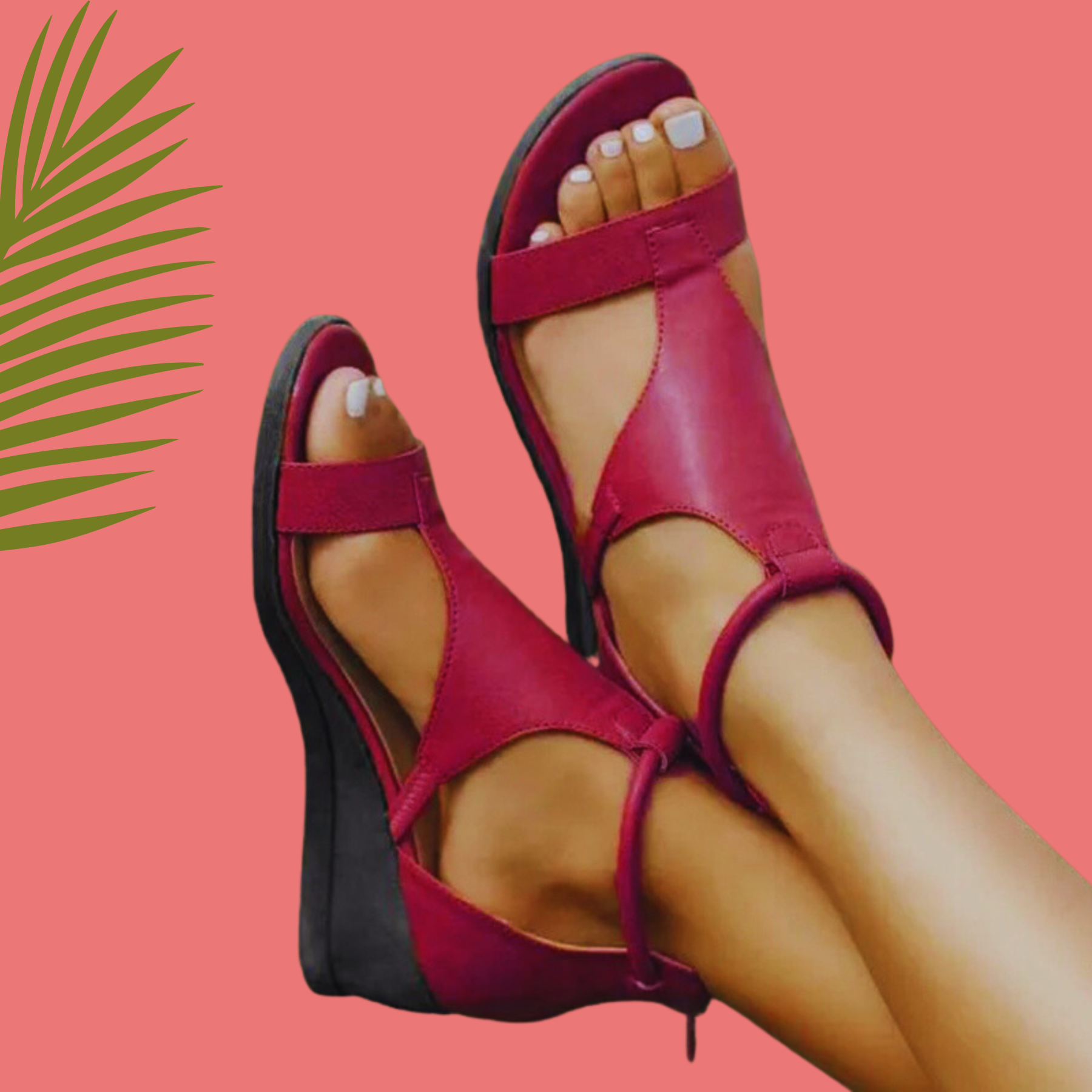 Delphine - Women's Orthopedic Leather Sandals