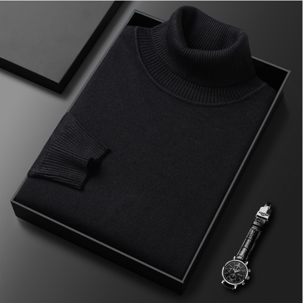 Emiel - Men's Knit Roll-Neck Sweater