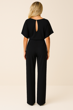 Bea - Women's Wide Leg Jumpsuit with Defined Waist