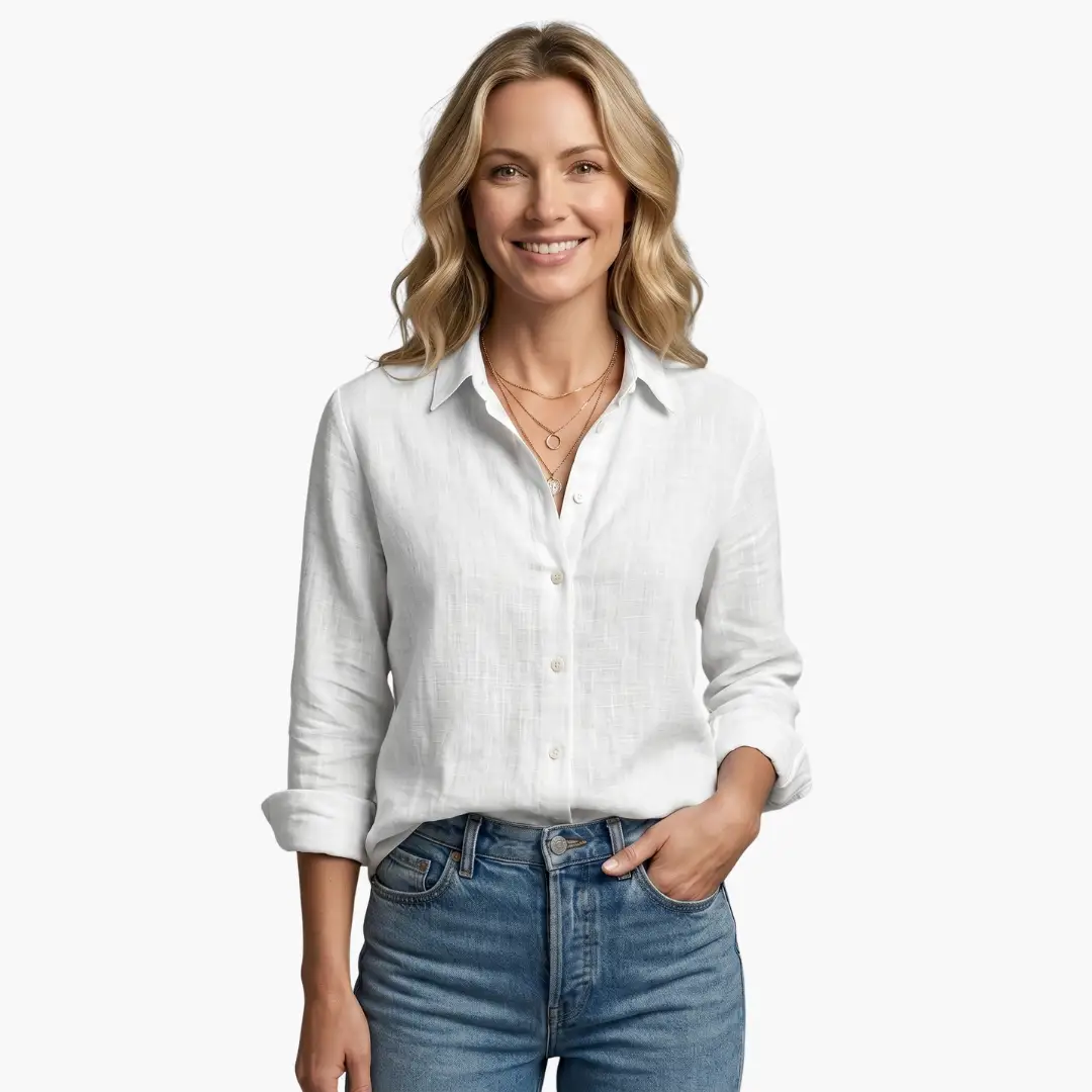 Women's Floral Print Long Sleeve Button-Down Shirt