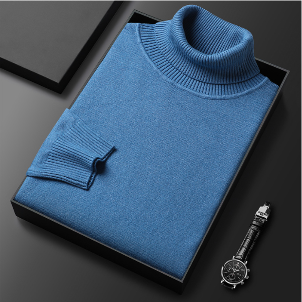Emiel - Men's Knit Roll-Neck Sweater