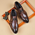 Giovanni - Men's Buckled Leather Dress Loafers