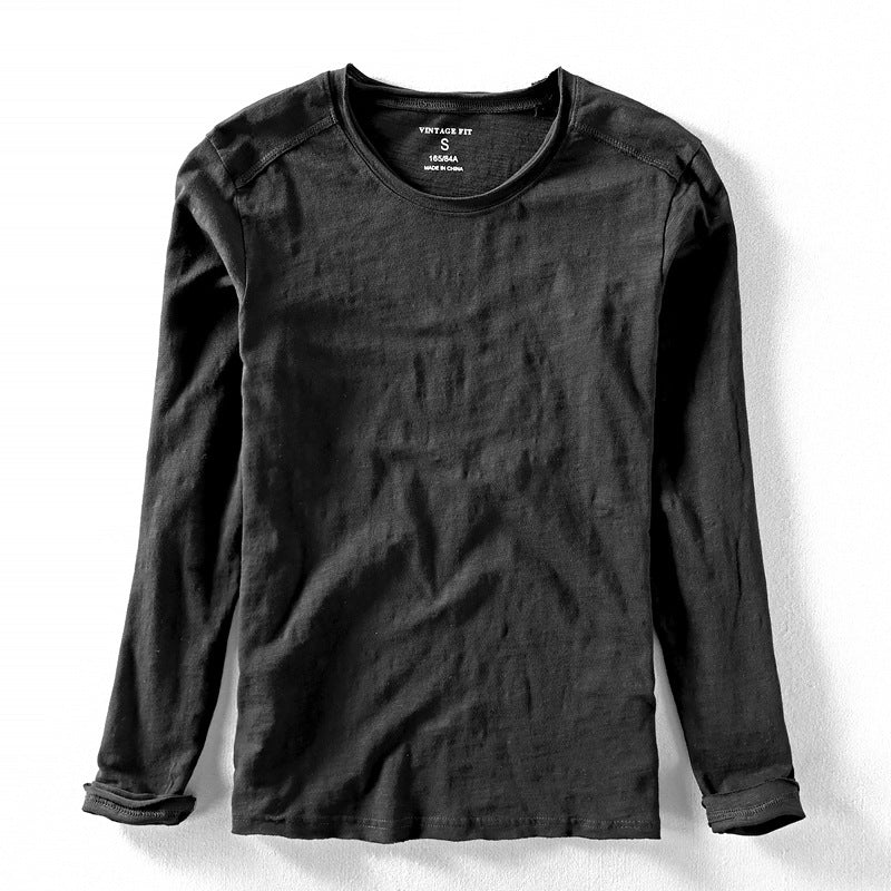 Toshiro - Men's Slub Cotton Long Sleeve Tee