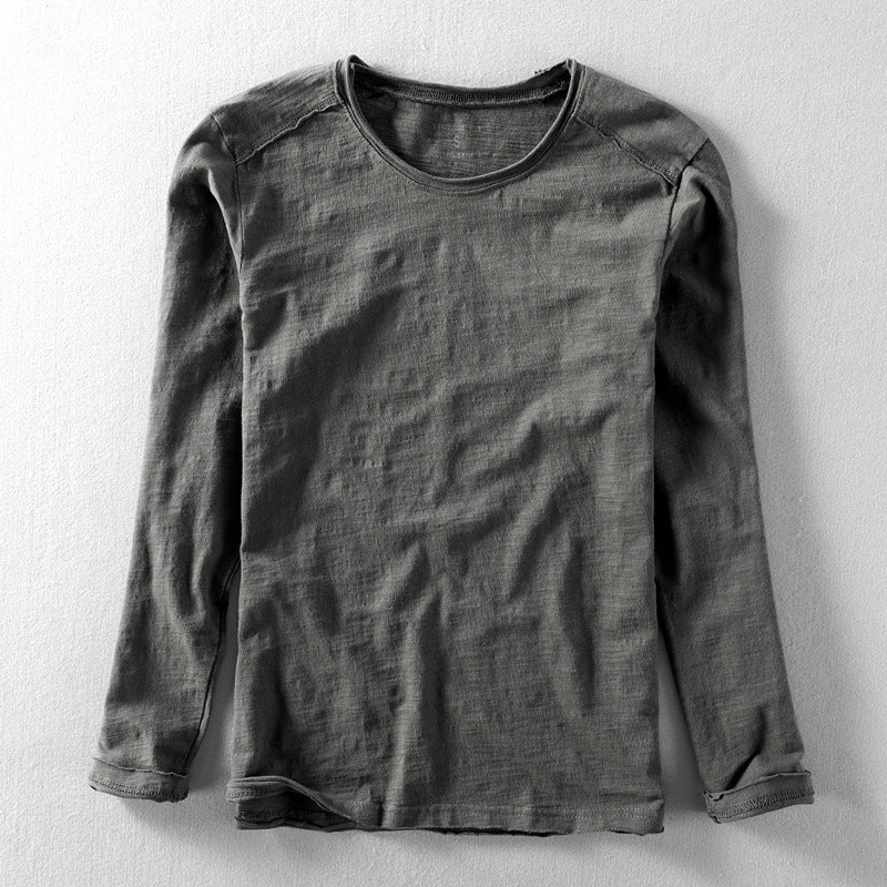 Toshiro - Men's Slub Cotton Long Sleeve Tee