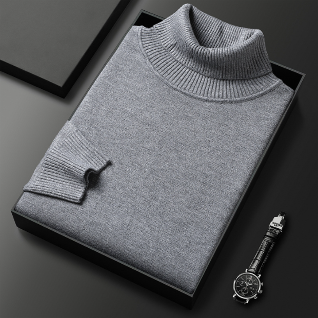 Emiel - Men's Knit Roll-Neck Sweater