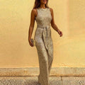 Alaia - Women's Sequin Wide Leg Jumpsuit