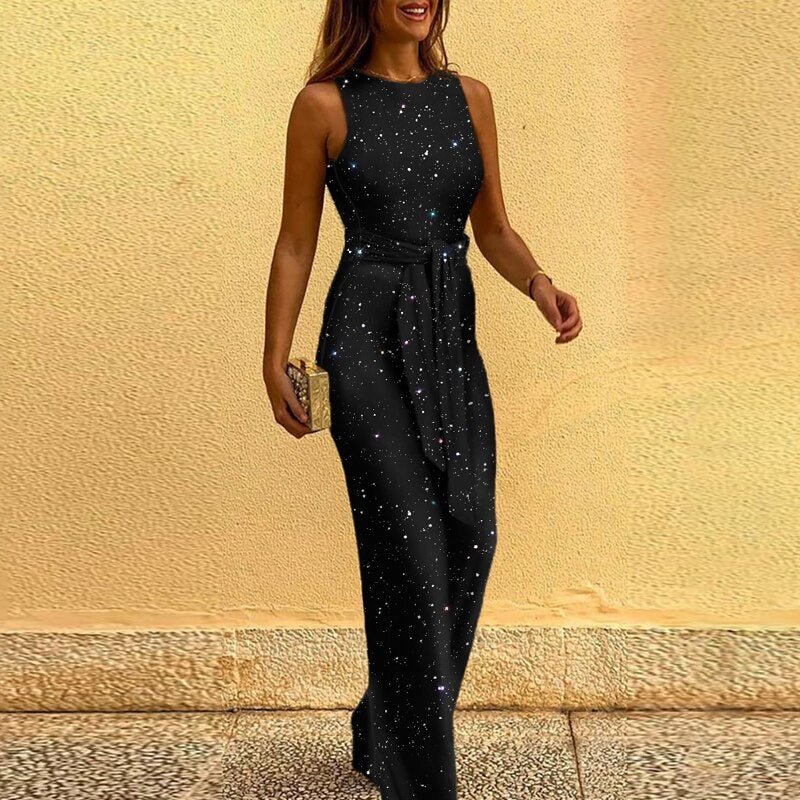 Alaia - Women's Sequin Wide Leg Jumpsuit