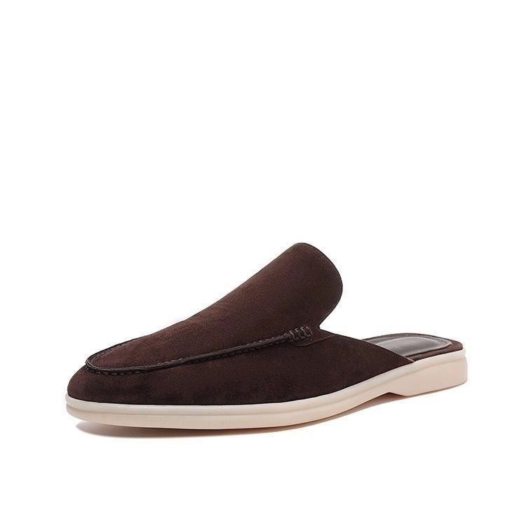 Men's Suede Backless Loafers