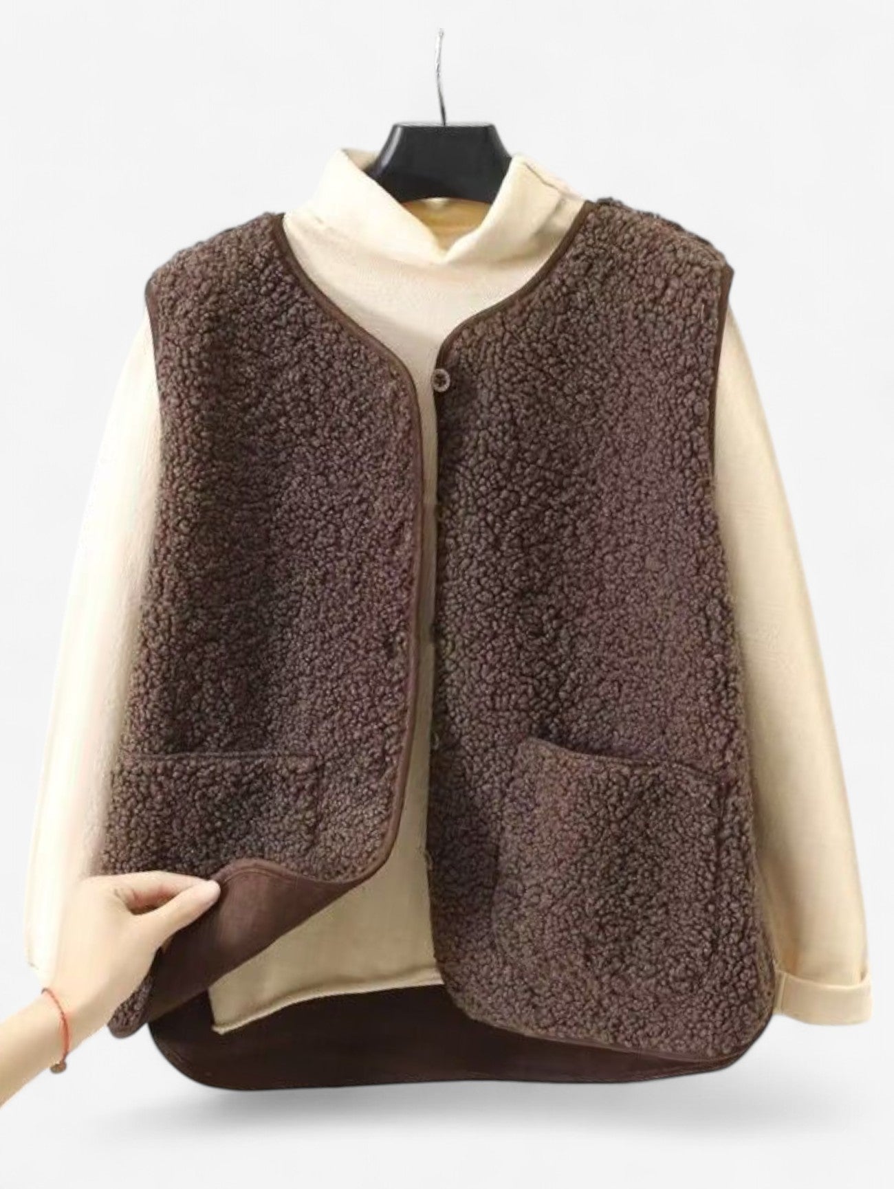 Amelie - Women's Sleeveless Button Down Gilet Vest