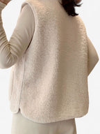 Amelie - Women's Sleeveless Button Down Gilet Vest
