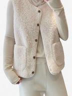 Amelie - Women's Sleeveless Button Down Gilet Vest