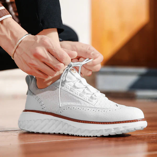 Oxford Ridge - Men's Brogue Leather Sneakers
