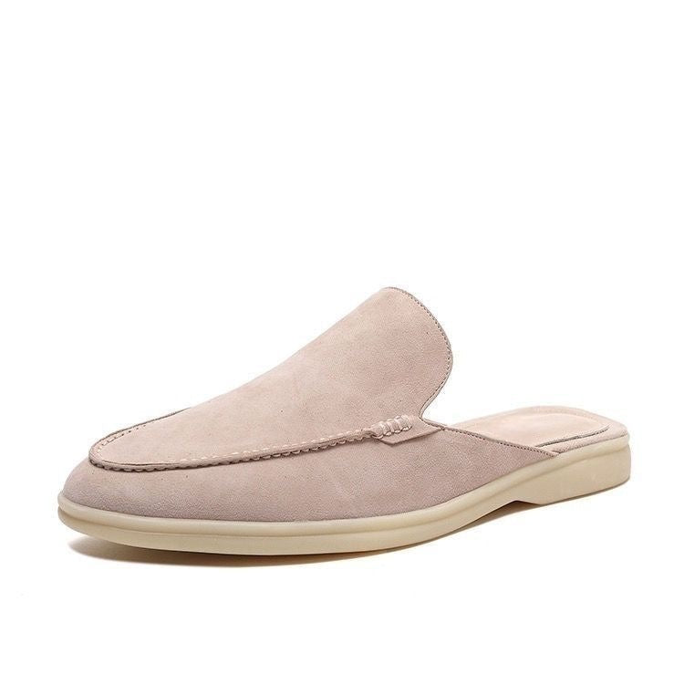 Men's Suede Backless Loafers