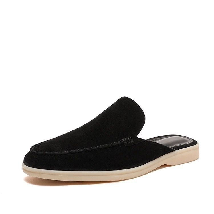 Men's Suede Backless Loafers