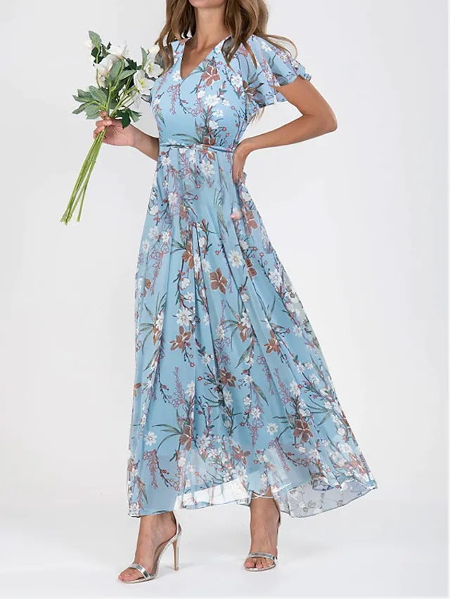 Beatrix - Women's Floral Summer Maxi Dress