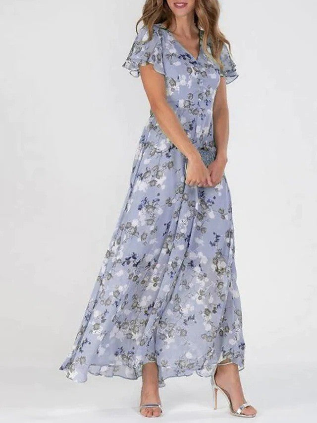Beatrix - Women's Floral Summer Maxi Dress