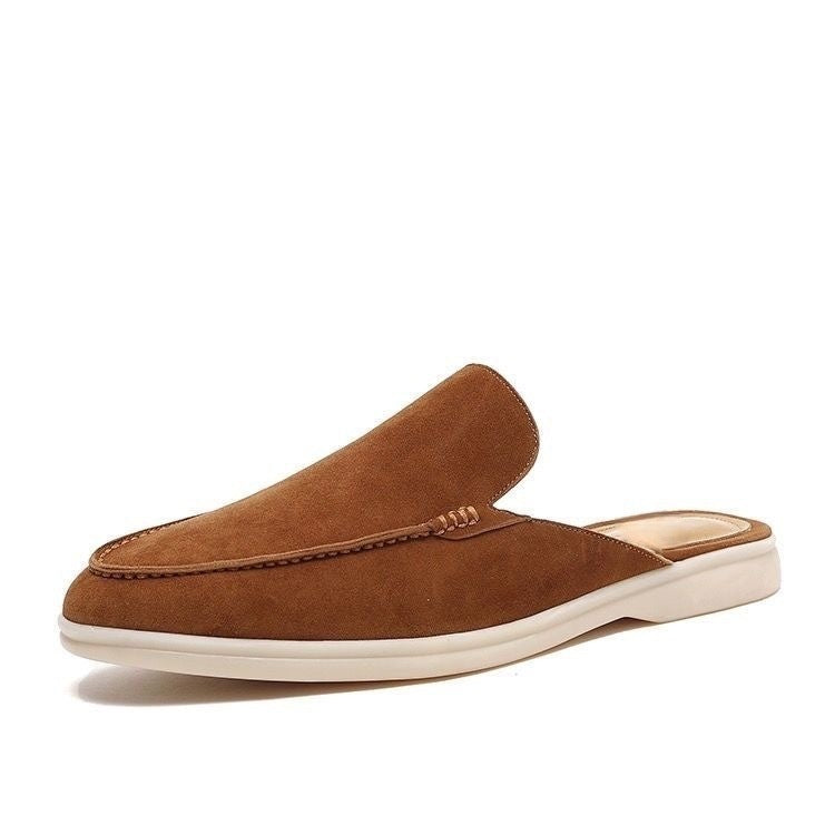 Men's Suede Backless Loafers