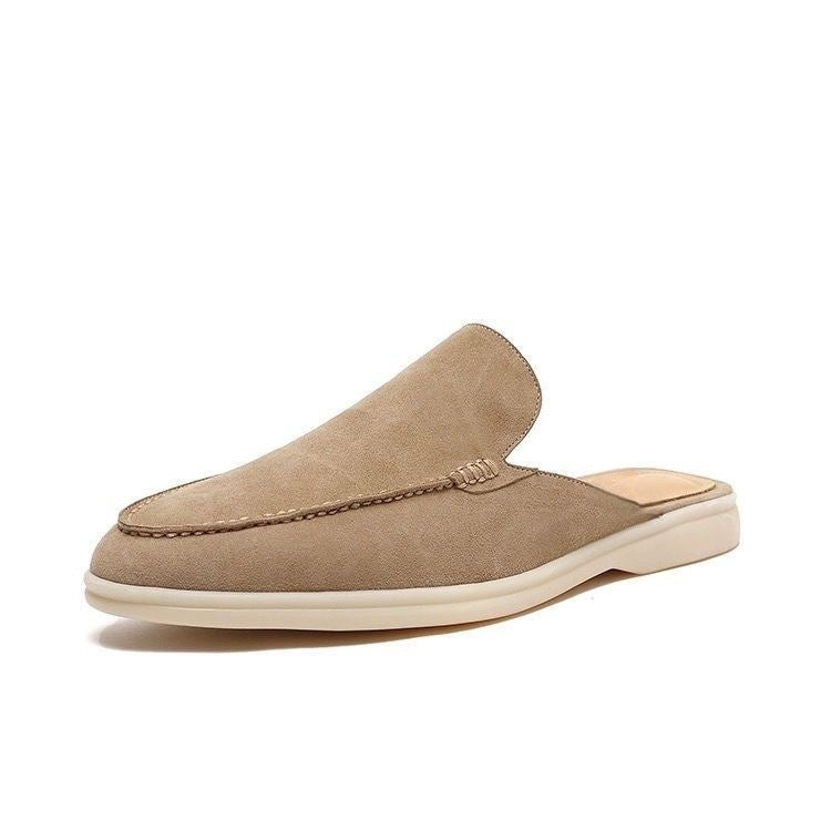 Men's Suede Backless Loafers