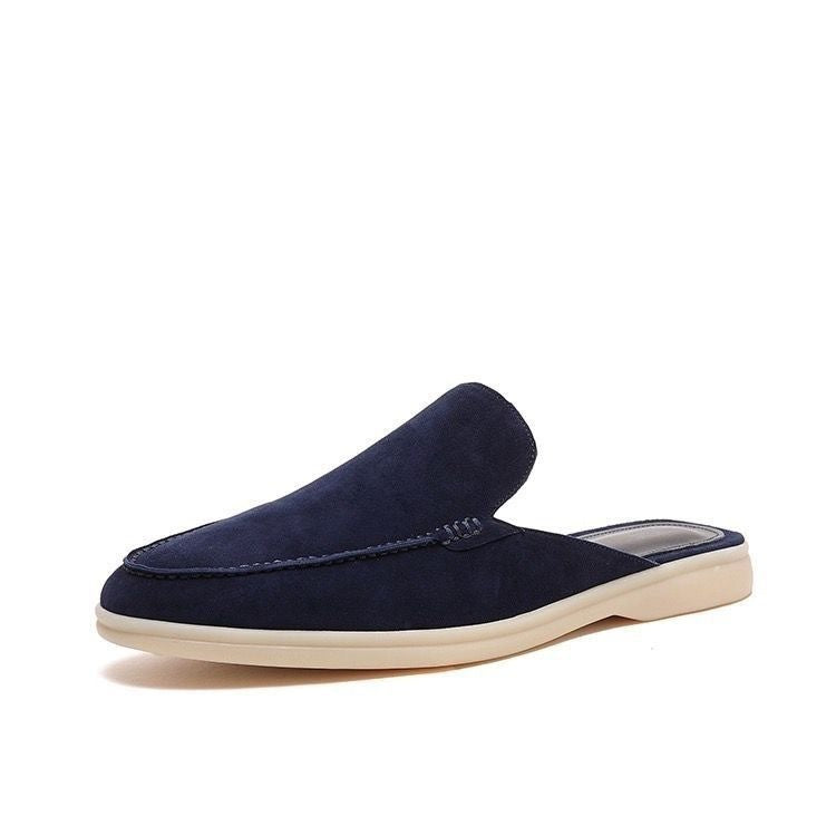 Men's Suede Backless Loafers